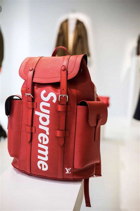 supreme louis vuitton backpack fake